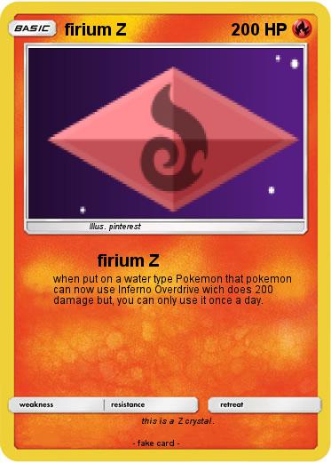 Pokemon firium Z