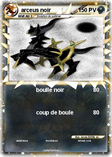Pokemon arceus noir