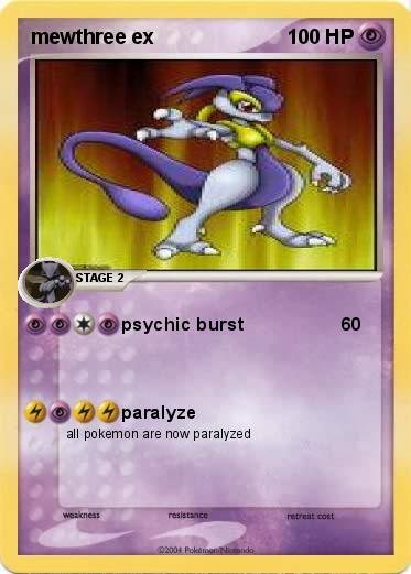 Pokemon mewthree ex