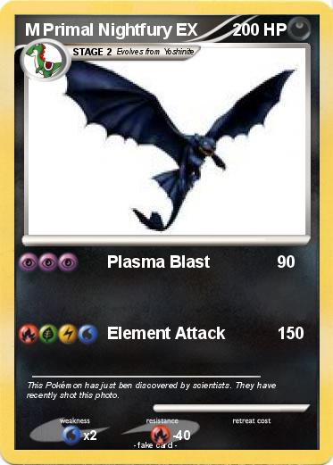 Pokemon M Primal Nightfury EX