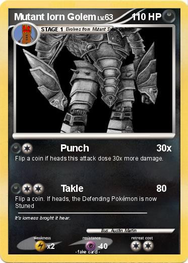 Pokemon Mutant Iorn Golem