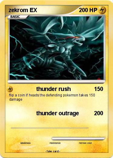 Pokemon zekrom EX