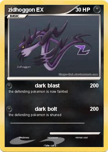 Pokemon zidhoggon EX