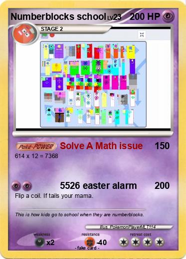 Pokemon Numberblocks school