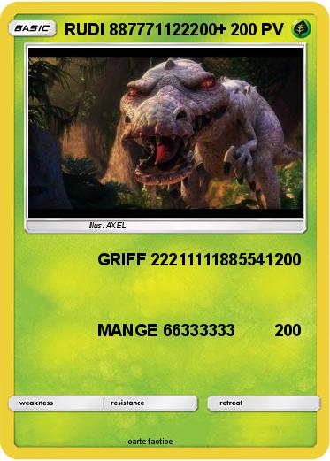 Pokemon RUDI 887771122200+