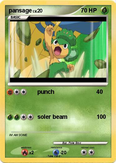 Pokemon pansage