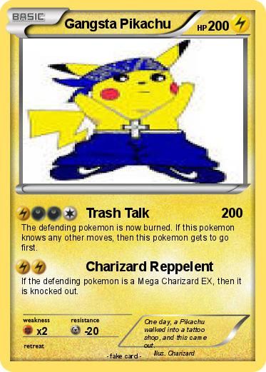 Pokemon Gangsta Pikachu