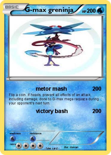 Pokemon G-max greninja