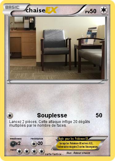 Pokemon chaise