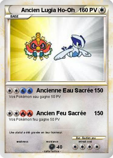 Pokemon Ancien Lugia Ho-Oh