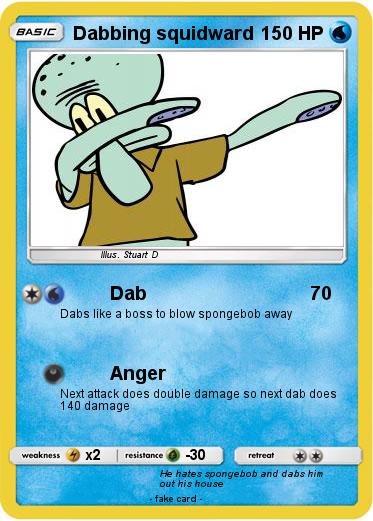 Pokemon Dabbing squidward