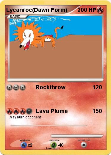 Pokemon Lycanroc(Dawn Form)