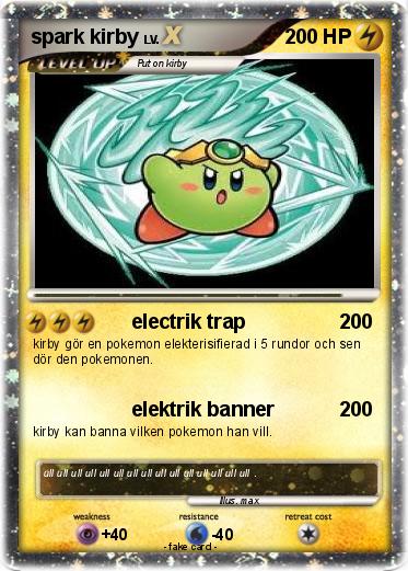 Pokemon spark kirby