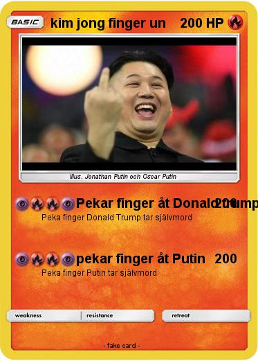 Pokemon kim jong finger un