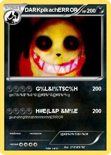 Pokemon DARKpikachERROR