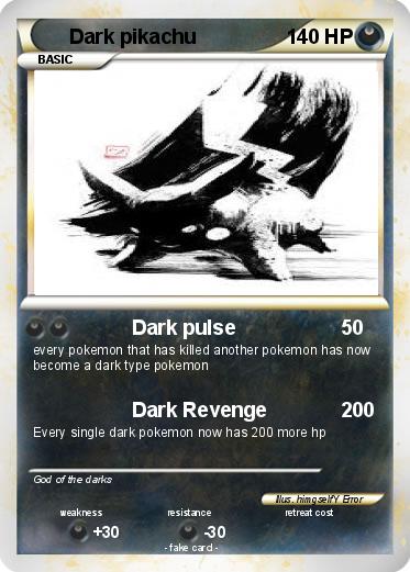 Pokemon Dark pikachu