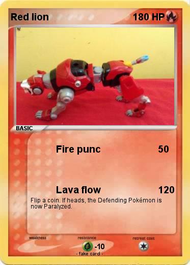 Pokemon Red lion
