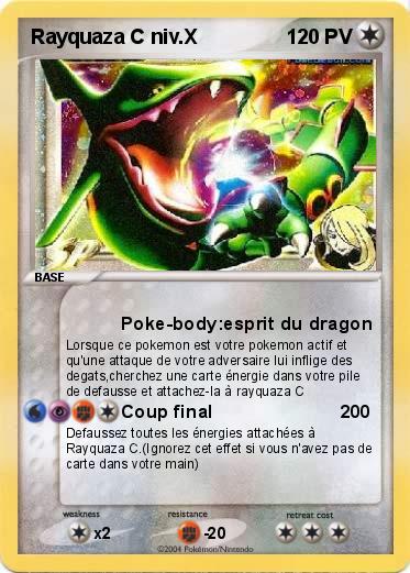 Pokemon Rayquaza C niv.X
