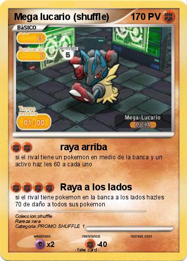 Pokemon Mega lucario (shuffle)