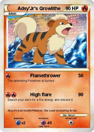 Pokemon Adsy'Jr's Growlithe