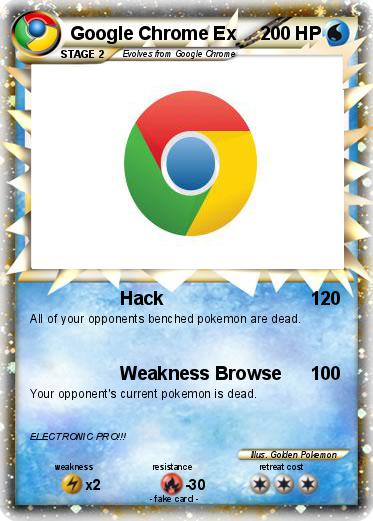 Pokemon Google Chrome Ex