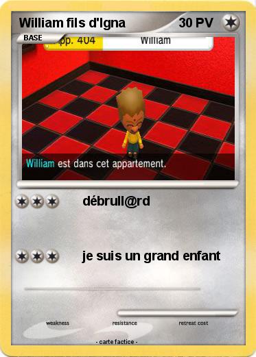 Pokemon William fils d'Igna