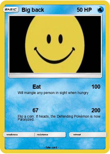 Pokemon Big back