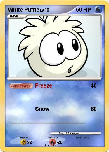 Pokemon White Puffle