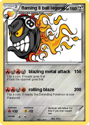 Pokemon flaming 8 ball legend