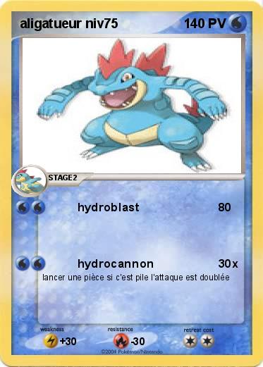 Pokemon aligatueur niv75