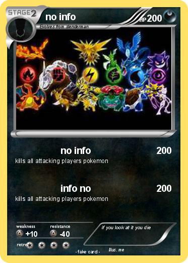 Pokemon no info