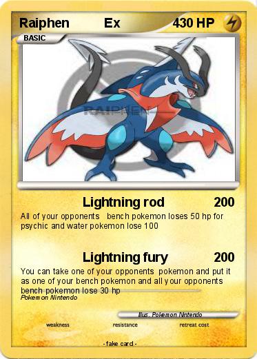 Pokemon Raiphen          Ex               4