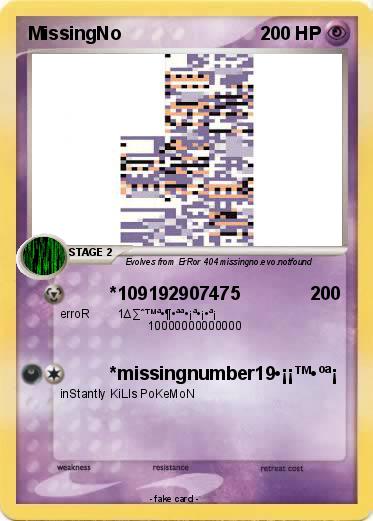 Pokemon MissingNo
