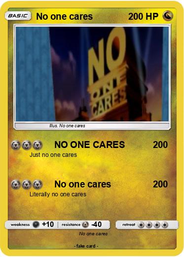 Pokemon No one cares