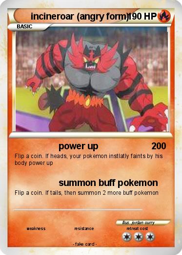 Pokemon incineroar (angry form)