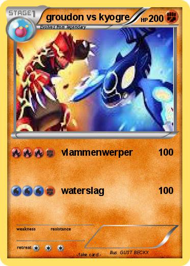 Pokemon groudon vs kyogre