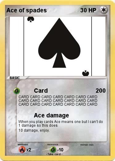 Pokemon Ace of spades