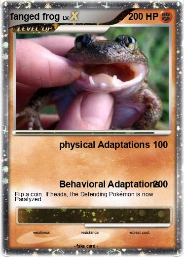 Pokemon fanged frog