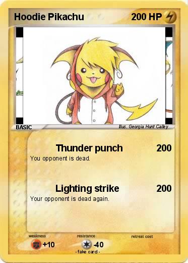 Pokemon Hoodie Pikachu