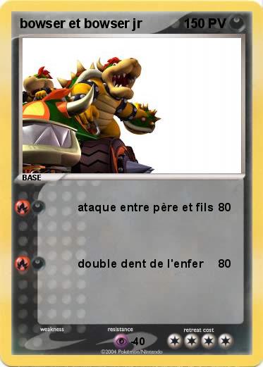 Pokemon bowser et bowser jr