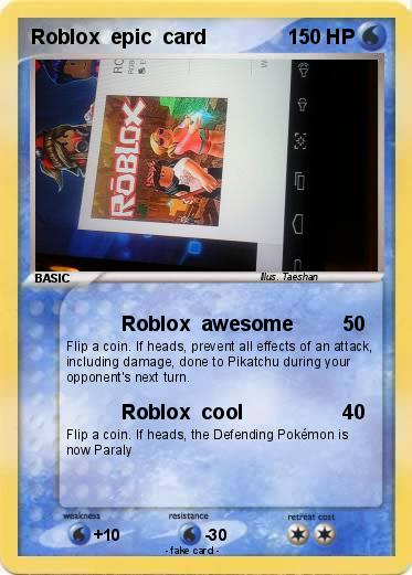 Pokemon Roblox  epic  card