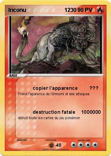 Pokemon Inconu                         1230                   