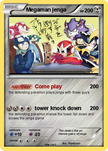 Pokemon Megaman jenga