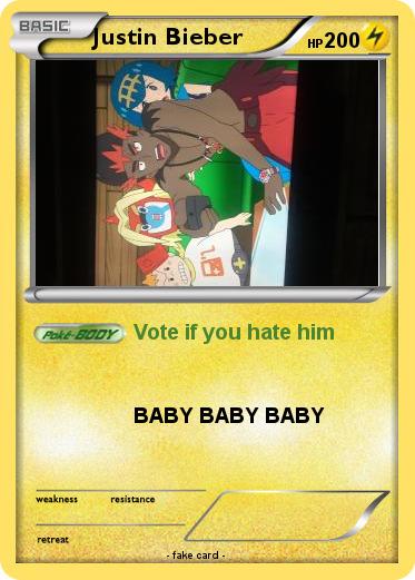 Pokemon Justin Bieber