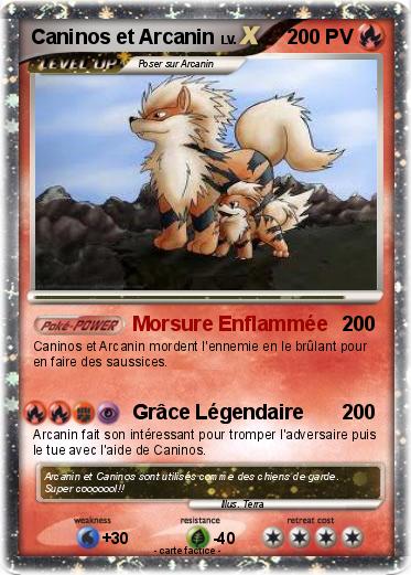Pokemon Caninos et Arcanin