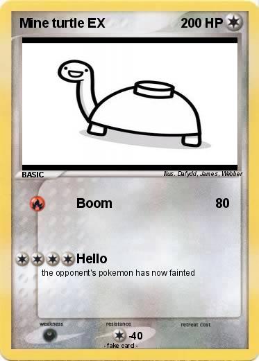 Pokemon Mine turtle EX