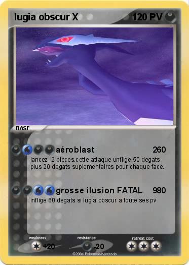 Pokemon lugia obscur X