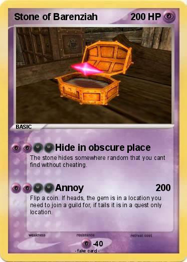 Pokemon Stone of Barenziah