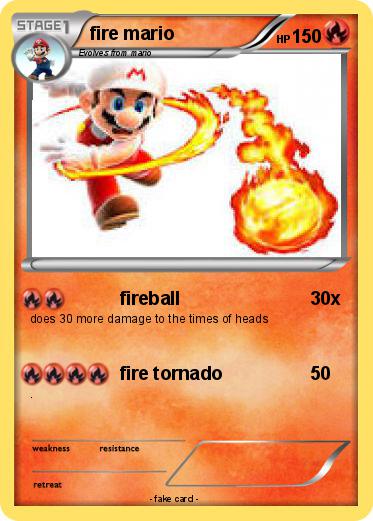 Pokemon fire mario
