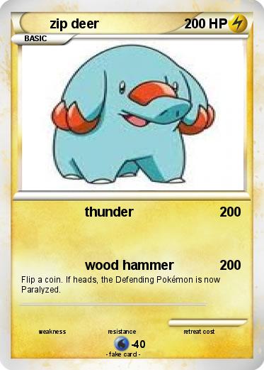 Pokemon zip deer